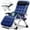 bleu, variante sur Slsy Chaise Zéro Gravité, Chaise Longue Inclinable Pliable et Réglable avec Coussin, Appuie-Tête et Porte-Gobelet, Supporte jusqu'à 440 Lb