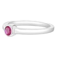 thumbnail image 3 of 925 Sterling Silver Simulated Ruby Birthstone Ring For Toddler Girls Size 2, 3 of 4