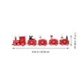 thumbnail image 2 of Homoyoyo 1 Set Red Wooden Train Toy Santa Claus Train Ornament for Home, 2 of 5