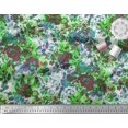 thumbnail image 2 of Soimoi Tissu Popeline de Coton Imprimé Feuilles et Fleurs de Rose, Tissu au Mètre, 56 Pouces de Large, 2 of 3