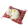 thumbnail image 2 of Sleeping Cats Plush Stuffed Toy Press Simulation Sound Animal Cute Doll Kids Gift, 2 of 8