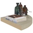 thumbnail image 5 of vidaXL Floating Corner Shelves 2 pcs Oak 35x35x3.8 cm MDF, 5 of 5
