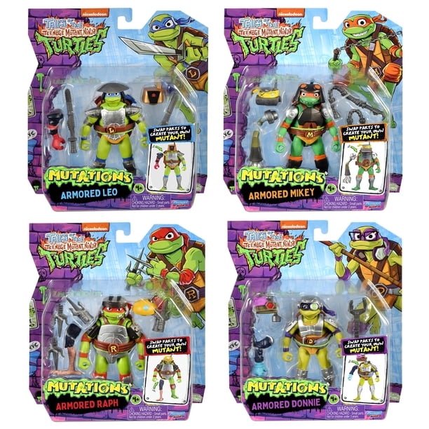 Teenage Mutant Ninja Turtles Mix N Match Armored Turtles 4pk