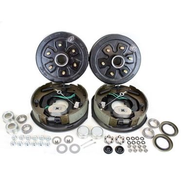 Southwest Wheel Kit de Frein Électrique Auto-Ajustable pour Essieu de Remorque 3,500 lbs. 6-5.5 Pouces Boulon Cercle