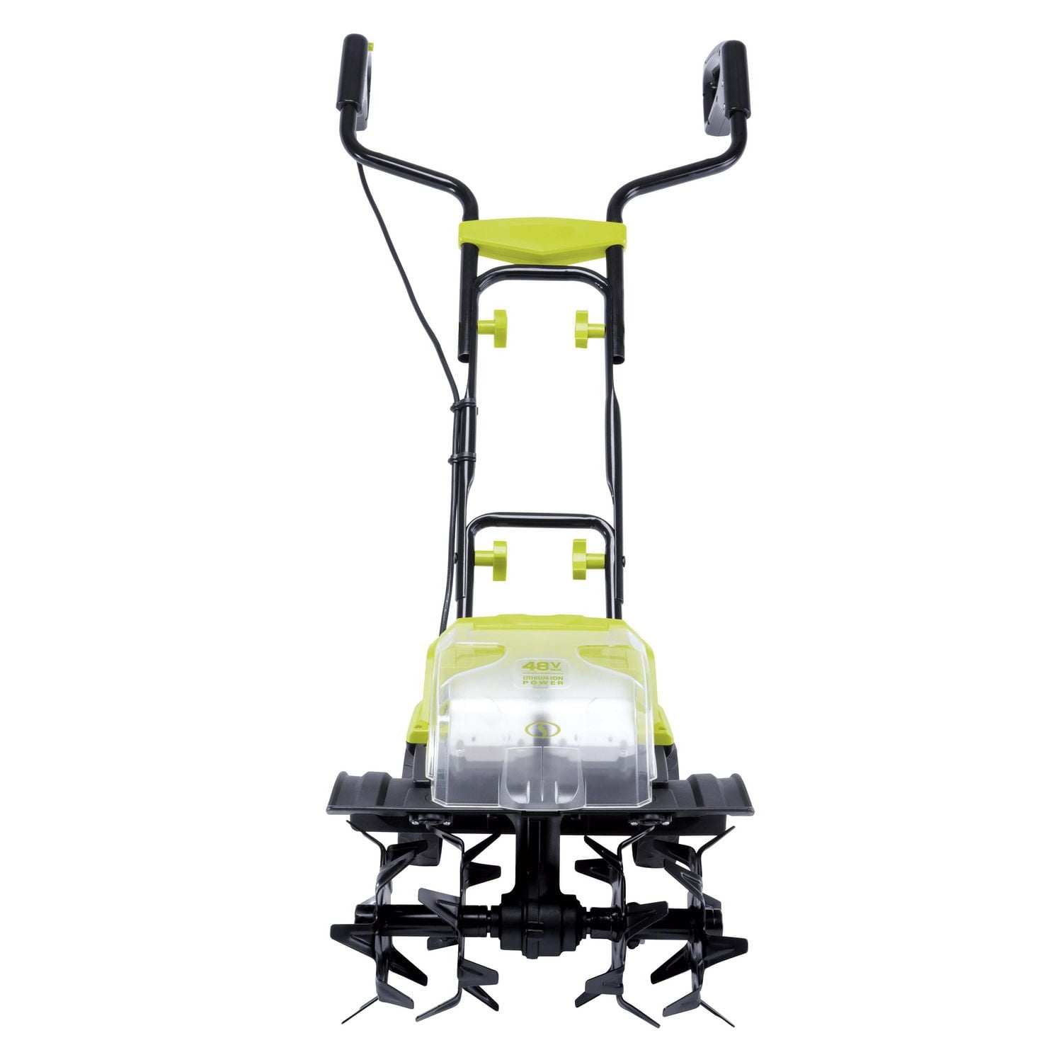 Sun Joe 24V-X2-TLR14 48-Volt* IONMAX Cordless Garden Tiller/Cultivator Kit | with 2 x 2.0-Ah Batteries + Dual Port Charger
