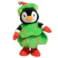 thumbnail image 2 of Riforla LED Musical Christmas Tree Penguin Stuffed Animal What You Say Light up Soft Toy Singing Dancing Talking Record Mimicking Twisting Interactive Electric plush Toys B, 2 of 7