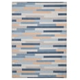 thumbnail image 1 of Outdoor Washable Miami Ivory & Blue 5' x 7' Area Rug, 1 of 9