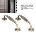 thumbnail image 3 of Antique Bronze Door Handles, 2 Sets Rust Proof Fine Crafted Door Handles  For Sliding Door For Entrance Door, 3 of 8