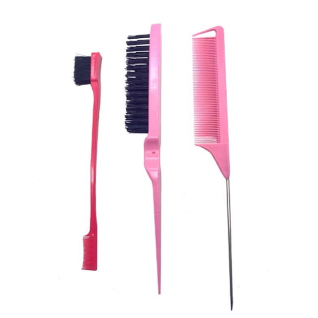 mtvxesu 2pcs Brush Sets Brush And Comb For Control Wig Brush Double-sided Brush Smooth Comb Comb Mouse-tail Comb Sale