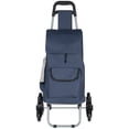 thumbnail image 3 of Mainstays Stair Climber Shopping Cart with front pocket, Polyester, 3 of 9