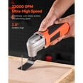 thumbnail image 3 of KFFKFF Oscillating Tool Multitool, 2.2Amps 22,000 OPM Electric Oscillating Multi Tool Kit Corded with 2.8° Oscillating Angle, 7PCS Saw Accessories, 3 of 9