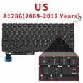 thumbnail image 4 of New A1286 For Macbook Pro 15" Replacement Keyboard US UK Russian French Spain Arabic Version 2009 2010 2011 2012 Year SP, 4 of 5