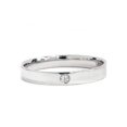 thumbnail image 2 of Bague de Promesse de Mariage Solitaire Ronde Plate de 3 mm en Or 14 K avec Diamant Hautement Poli, 2 of 2