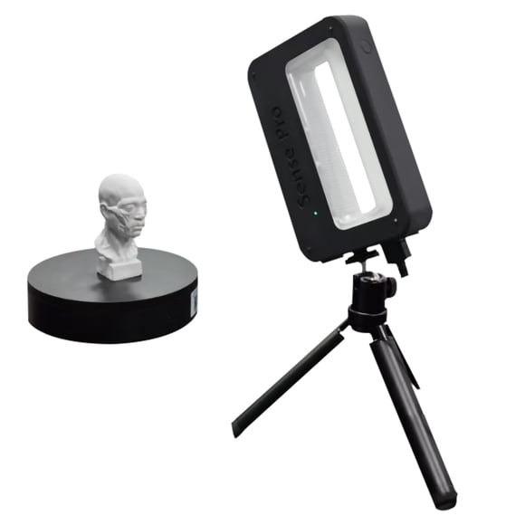 Scanner Sense Pro Portable à Main Mobile 3D, Scanner Portable de Modélisation 3D, Scanner Haute Précision Précision 0,3 mm Prise en Charge Sortie OBJ/STL/PLAY Compatible avec Système Windows 10/8 iOS