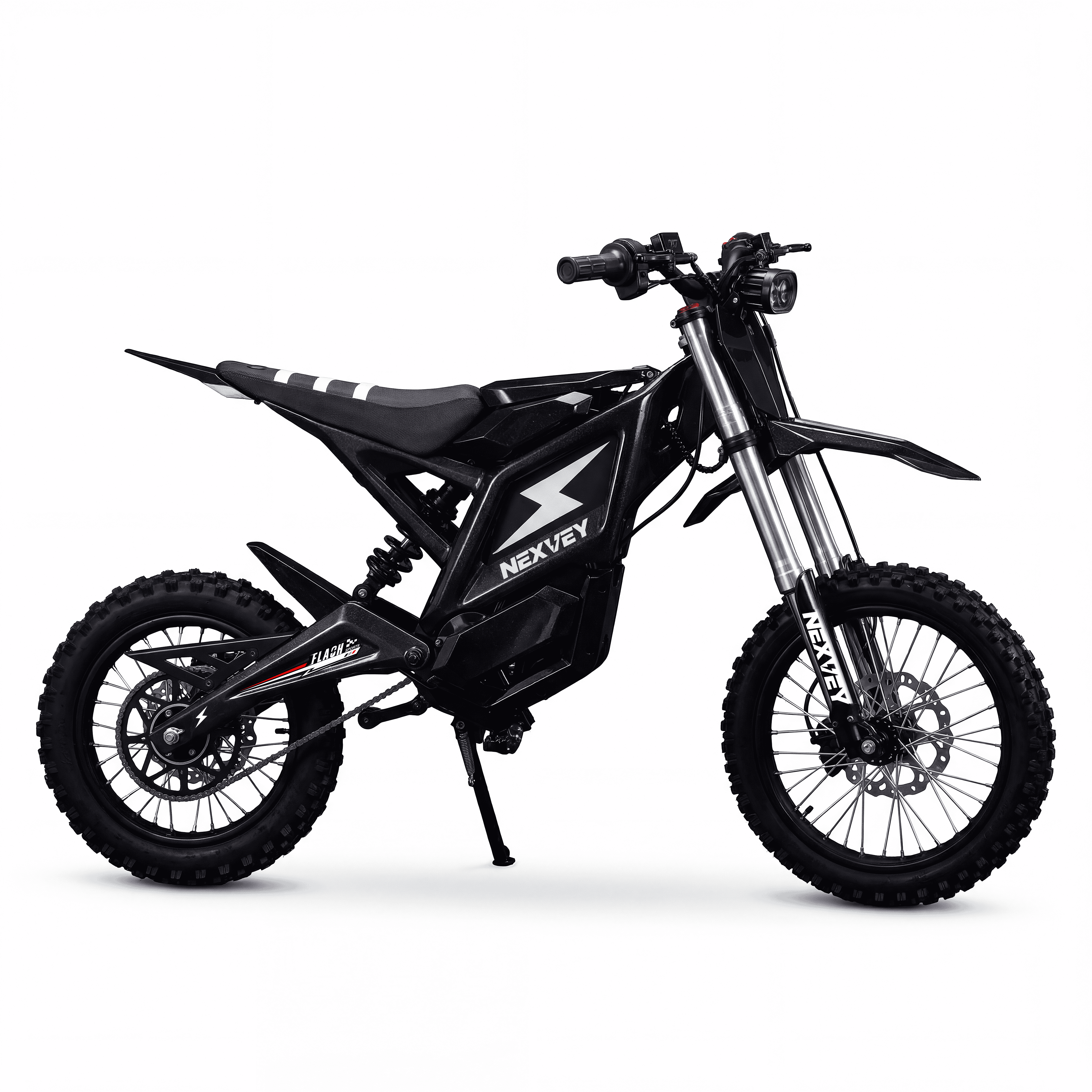 NEXVEY FLASH Electric Dirt Bike for Teens & Adults, Off-Road E Bike with Removable Upgradeable Battery, Up to 35 Miles Range, 14”/12” Wide Tires, 3-Speed Electric Motorcycle up to 35MPH