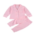 thumbnail image 1 of Baby Long Sleeve Single Breasted Cotton Pajama Sets, 1 of 5