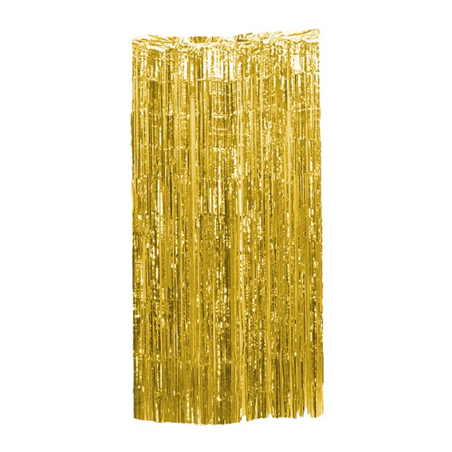 Ruiboury Vibrant Foil Curtain Exquisite Craft And Wide Application For Stunning Gold 3*1m 2Set
