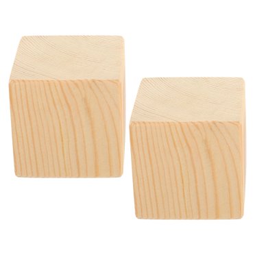 unbranded 2 Pcs Rehausseurs en Bois Design Universel pour Meubles Lourds 6.00x6.00x6.00 Po pour Usage Domestique
