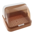 thumbnail image 4 of Siruishop Bottle Drying Rack Dustproof Drain Tray Storage Box for Bowl Chopsticks Dish Khaki, 4 of 8
