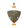 thumbnail image 3 of 12 Pcs Metal Edge Guard, 23mm Decorative Box Corner Cover, Furniture Corner Edges Protector with Mounting Screws, Bronze, 3 of 6