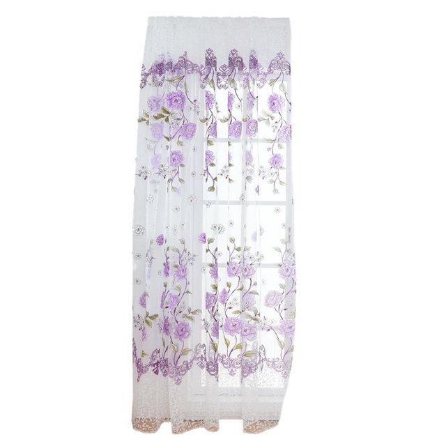 Abbracc Country Sliding Curtain Sliding Curtain Decorative Sachal Transparent For -100x200cm