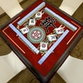 thumbnail image 3 of Meitianfacai Mahjong Mat Reduction Mahjongg Table Mat Mahjong Accessories Tablecloth Game Poker Domino Game Game Mat For Card Board And Tile Games 80x80cm, 3 of 5