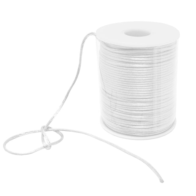 LEEYNEER - 2mm x 100 yards Satin Rattail Cord Shamballa Nylon Macrame Kumihimo string