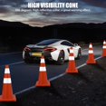thumbnail image 2 of Ourlova 12 Pack Traffic Safety Cones 28 inch, PVC Orange Cones with Reflective Collars, Parking Training Road Caution Plastic Cones, 2 of 8