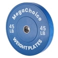 thumbnail image 2 of EastVita Disque de Poids Pare-Chocs Simple de 45 Lb pour Barre de 2 Po, Bleu, 2 of 8