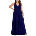thumbnail image 2 of UPPADA Robe Grande Taille pour Invitées de Mariage pour Femmes, Manches Courtes, Robe de Bal de Mariage, Robe de Bal Formelle, Robe Longueur au Sol, Robe Cocktail, Robe Portefeuille Formelle de Mariage, Offres Éclair, 2 of 6