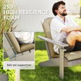 thumbnail image 4 of Outsunny Coussin de Chaise Adirondack 2 Pcs, Coussins de Chaise de Patio, Beige, 4 of 10