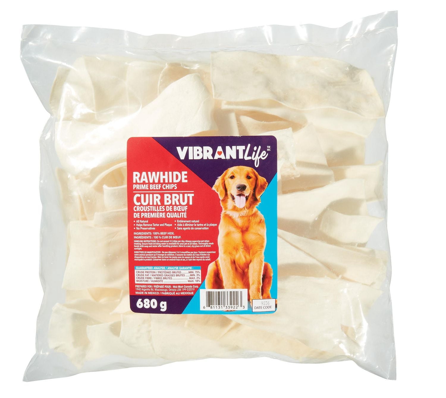 Vibrant Rawhide Chips
