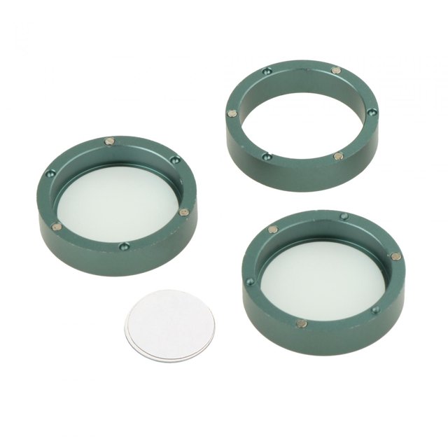 DYNWAVECA Billiard Chalk Holder Protective Circular Three Sections Billiards Accessory Green
