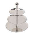 thumbnail image 4 of Cupcake Display Stands, Serving Tray Platters Tiered Serving Tray Stainless Steel Large Capacity Multi Functional Fruit Pastry Holder Cupcake Stand for Birthday Party Wedding Cakes, 4 of 8