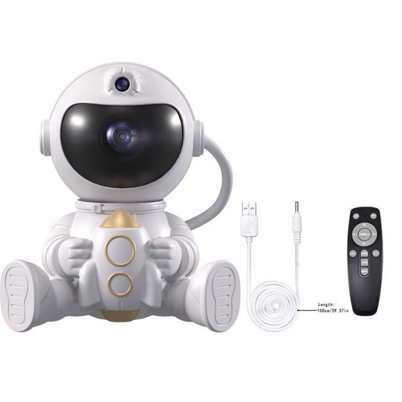 Star Projector Night Light Star Projector Galaxy Night Light Astronaut Space Projector 8 Projection Effects 360 Degree Rotation Star Projector Night Light with Remote Control Galaxy Light Projector