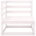 thumbnail image 2 of vidaXL 2 Piece Garden Lounge Set White Solid Pinewood, 2 of 5