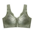 thumbnail image 2 of DecSea Women's Front Buckle Solid Color No Steel Ring Bra Daily Bra, 2 of 5