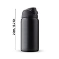 thumbnail image 2 of Owala Stainless Steel Water Bottle 32 oz - Very, Very Dark, 2 of 5