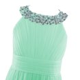 thumbnail image 3 of AAMILIFE Robe Fille Brodée Fleur Formelle Fête Robe de Bal Bal Princesse Demoiselle d'Honneur Robe de Mariage, 3 of 4
