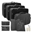 thumbnail image 1 of SNNROO 9PCS Packing Cubes for Travel Cubes Set with Toothbrush cup Foldable Suitcase Organizer Lightweight Luggage Storage Bag  Gray, 1 of 9