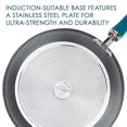thumbnail image 3 of Rachael Ray Create Delicious Hard Anodized Nonstick Cookware Pots and Pans Set, 11 Piece, Gray with Teal Handles, 3 of 5