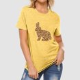 thumbnail image 3 of Débardeurs d'Été Grande Taille pour Femmes Mode Pâques Manches Courtes Col Rond T-shirt Imprimé Haut Col en V T-shirt Femmes en Liquidation, 3 of 4