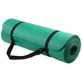 thumbnail image 1 of Fitvids 1/2-Inch Thick High Density Exercise Yoga Mat, Carrying Strap, Green, 1 of 5