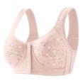 thumbnail image 1 of B91xZ Minimizer Bras for Women Comfy Back Closure Wirefree Jacquard Back Support Posture Bra,B 36/80, 1 of 3