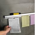 thumbnail image 3 of Aluminum Alloy Bill Folder Wall Mounted Ticket Rack Holder 50cm  Wear Resistant Stable Easy to Install, 3 of 7
