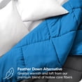 thumbnail image 4 of Bare Home Ultra-Soft Reversible Comforter - Goose Down Alternative - Twin/Twin XL, Gray/Medium Blue, 4 of 8
