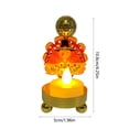 thumbnail image 3 of WRKEKC LED Electronic Candlestick Iron Painted Turkey Maple Modeling Lamp Thanksgiving Night Light Ornaments, 3 of 6
