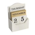 thumbnail image 3 of Rongfmy Classic Perpetual Calendar Blocks Decoration Stylish Decor Reusable Tabletop For White, 3 of 9