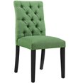 thumbnail image 1 of Modway Duchess 21.5" Button Tufted Polyester Fabric Dining Chair, Kelly Green, 1 of 4