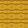 thumbnail image 1 of Ahgly Tapis d'Intérieur Lavable en Machine Carré Orange Transitionnel, 5 Pieds Carré, 1 of 7